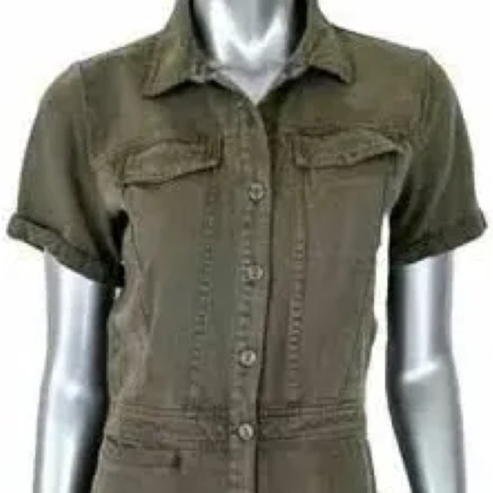 YFB green short sleeve coveralls - Picture 4 of 4